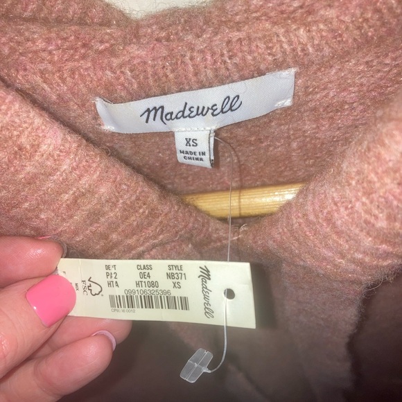 NWT Madewell Women's Wilmington Sweater Hoodie - Picture 6 of 12